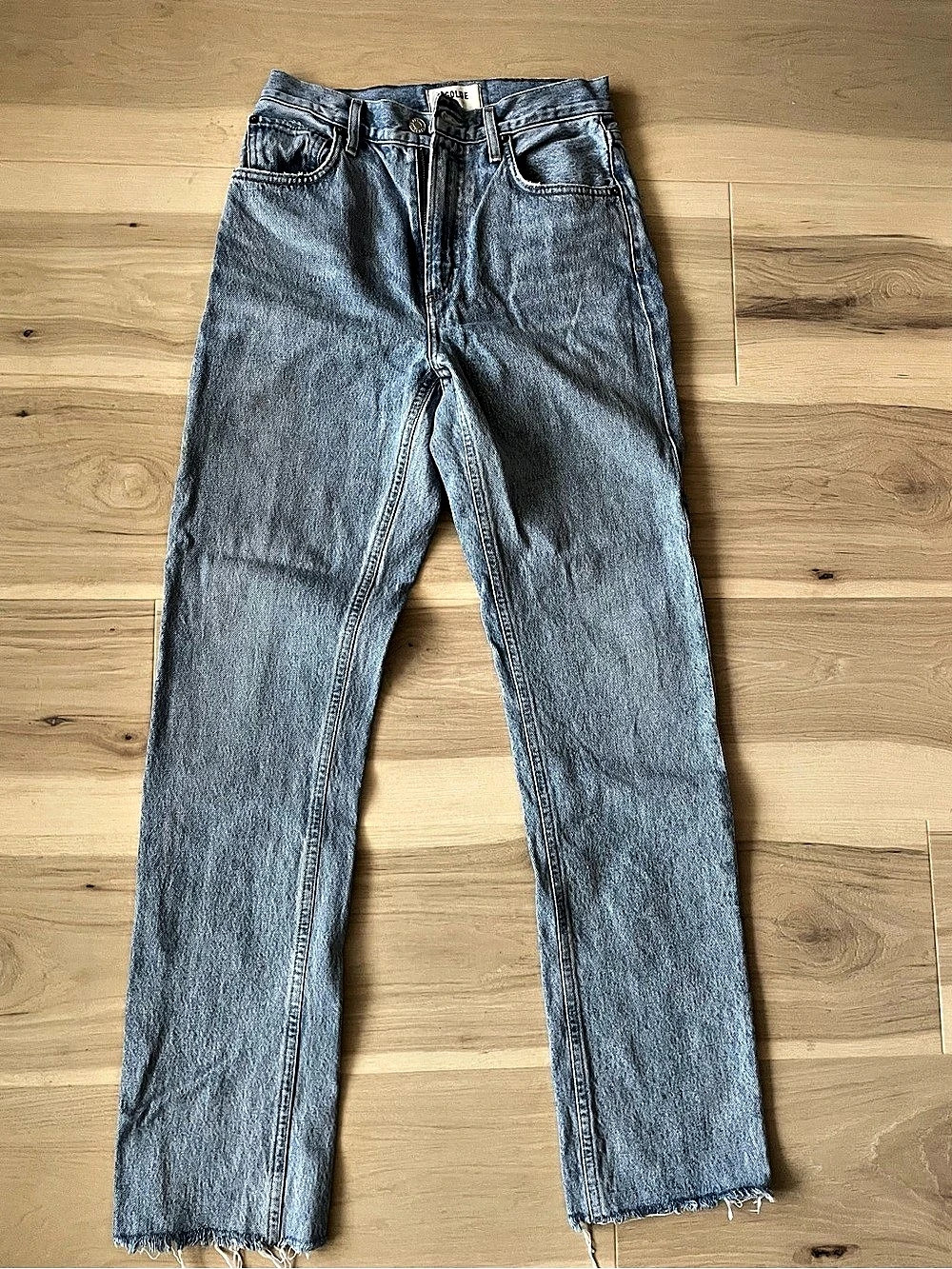 AGOLDE Cherie Jean Straight Leg Jeans Blue Waist 27